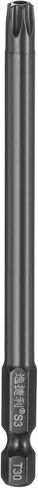 HARFINGTON T30 Security Torx Head Screweriver Bit 1/4 "Hex Shank 4" (100mm) Proof Magnetic Tarting Proof 6 Point Star Scre in Saudi Arabia