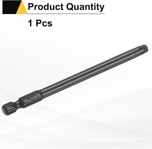 HARFINGTON T30 Security Torx Head Screweriver Bit 1/4 "Hex Shank 4" (100mm) Proof Magnetic Tarting Proof 6 Point Star Scre in Saudi Arabia