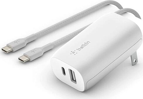 Belkin USB C Wall Charger 32W C to C Cable Included PD with 20W USB C & 12W USB A Ports for USB-C Power Delivery in Saudi Arabia
