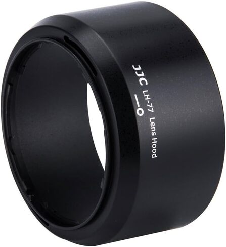 JJC HB-77 HOSEBLAING LENS HOOD و 2-pack 58 مم غطاء رأس العدسة الأمامية لـ Nikon AF-P DX NIKKOR 70-300MM F/4.5-6.3G ED VR ، NIKON AF-P DX NIKKOR 70-300MM F/4.5-6.3G ED ED ON NIKON D3500 D3400 D56 in Kuwait