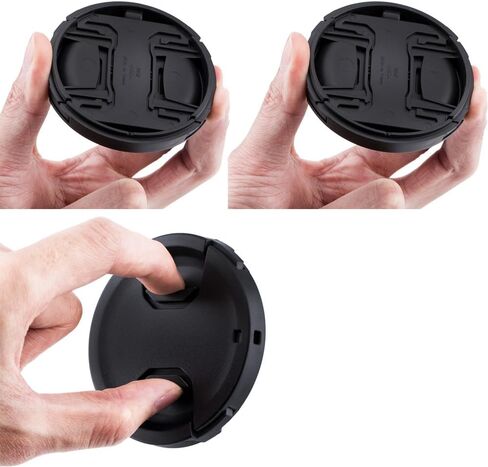 JJC HB-77 HOSEBLAING LENS HOOD و 2-pack 58 مم غطاء رأس العدسة الأمامية لـ Nikon AF-P DX NIKKOR 70-300MM F/4.5-6.3G ED VR ، NIKON AF-P DX NIKKOR 70-300MM F/4.5-6.3G ED ED ON NIKON D3500 D3400 D56 in Kuwait