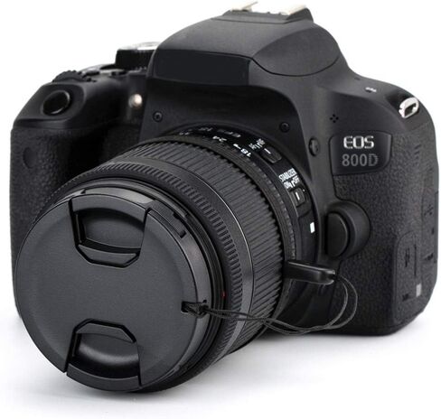 JJC HB-77 HOSEBLAING LENS HOOD و 2-pack 58 مم غطاء رأس العدسة الأمامية لـ Nikon AF-P DX NIKKOR 70-300MM F/4.5-6.3G ED VR ، NIKON AF-P DX NIKKOR 70-300MM F/4.5-6.3G ED ED ON NIKON D3500 D3400 D56 in Kuwait