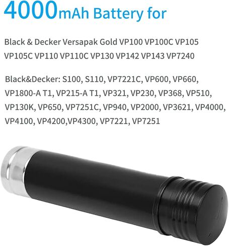 ترقية 3.6V 4000MAH NI-MH بطارية لـ Black & Decker Versapak GALD VP105 VP110 VP130 VP142 VP143 VP100C VP105C VP110C VP7240 بطاريات الطاقة in Kuwait