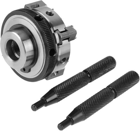 Lathe Chuck, Wood Lathe Chuck 50mm Mini, 50mm Mini 4 Jaw Reversible Self Centering M14 Thread Mount Lathes Manual Chucks in Saudi Arabia