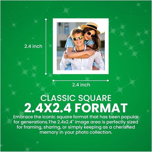 Fujifilm Instax Square Instant Film with USB and PixiBytes Microfiber Cleaning Cloth... (USB + 5 Twin Packs) in Saudi Arabia