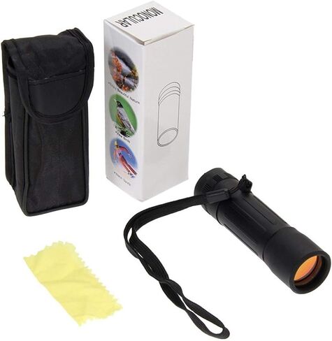 10x25 High Power Plastic Monocular Telescope for Outdoor Sports & Bird Watching - Black in Saudi Arabia