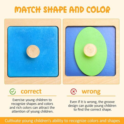 Montessori First Jumbo Knob Fachles For For Toddlers ، Montessori Multip Peg Fass Postr in Kuwait