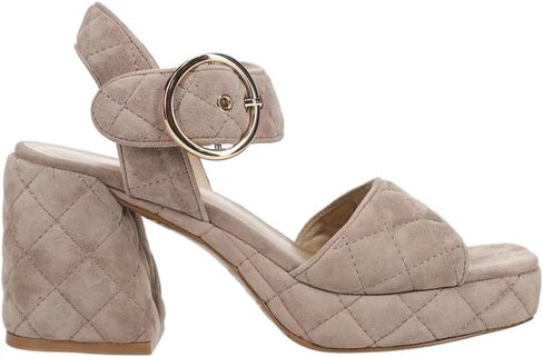 Vaneli Womens Moppet Quilted Canlet Contrap Platform Sandals عرضية غير رسمية منتصف الكعب 2-3 " - أسود in Kuwait