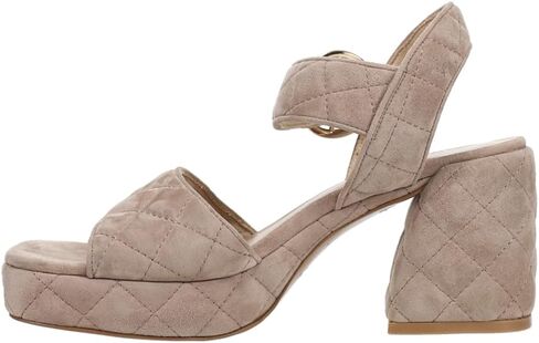 Vaneli Womens Moppet Quilted Canlet Contrap Platform Sandals عرضية غير رسمية منتصف الكعب 2-3 " - أسود in Kuwait