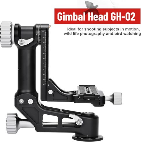 GH-02 Gimbal Head Aluminium Load 66 LBS (30 KGS in Kuwait