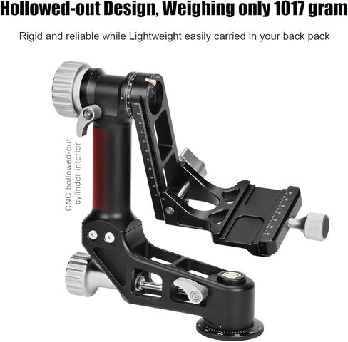 GH-02 Gimbal Head Aluminium Load 66 LBS (30 KGS in Kuwait
