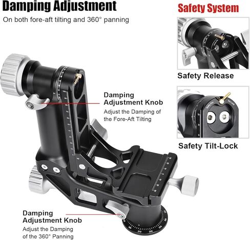 GH-02 Gimbal Head Aluminium Load 66 LBS (30 KGS in Kuwait