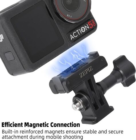 Quick Release Adapter for DJI Osmo Action 5 Pro, Magnetic Mount with 1/4" Tripod Adapter Compatible with DJI Osmo Action 5 Pro, Osmo Action 4, and Osmo Action 3 in Saudi Arabia