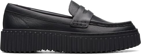 Clarks Womens Torhill Penny Leather Black Shoes 8 US in Saudi Arabia