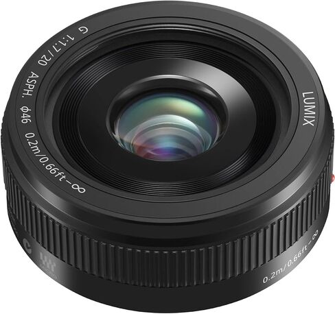 Panasonic Lumix G 20mm F/1.7 II Lens Aspherical for Micro Four Thirds ، Black ، حزمة مع الملحقات in Saudi Arabia