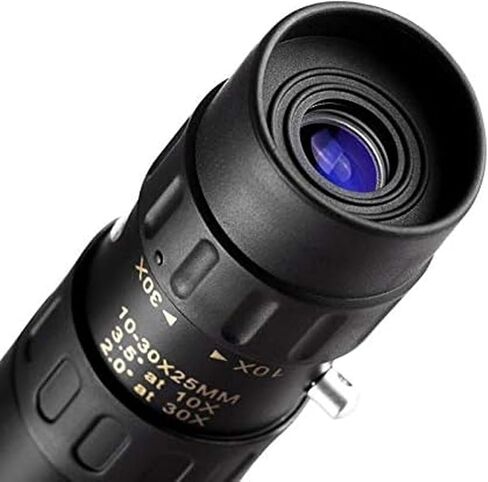 Original Binoculars 10-30x25 Zoom Monocular Telescope - Pocket Hunting Optical Prism Scope, No Tripod Included in Saudi Arabia