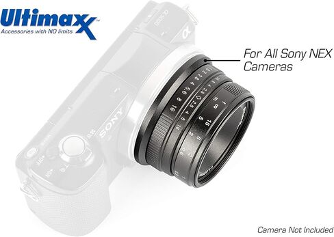 Ultimaxx 25mm f/1.8 مجموعة العدسات اليدوية لـ Sony FS7 ، FS7M2 ، FS5 ، FS5M2K ، A9 ، A99II ، A7 ، A7II ، A7R ، in Saudi Arabia