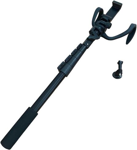 Tennis Pickleball Baseball & Content Creator Fence Mount – Compatible with Smartphones, Action Cameras for Sports, Adventure & Fun, Dual Pliable Hooks for Easy Adjustment & Stability, Extends to 5 ft in Saudi Arabia