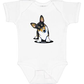 inktastic tri color corgi babysuit - kiniart in Kuwait