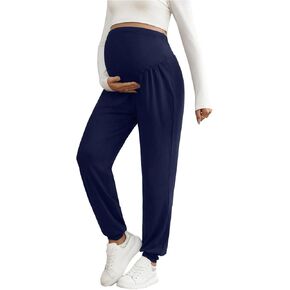 SHENHE Women's Maternity Joggers Casual Workout Lounge Pants Over Belly Pregnancy Trousers in Saudi Arabia