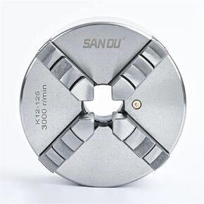 4 Jaw Lathe Chuck 125mm Big Bore 38mm 4 Jaw Self-Centering Chuck K12-125 Metal Chuck Scroll Chuck for Mini Lathe WM210V in Saudi Arabia