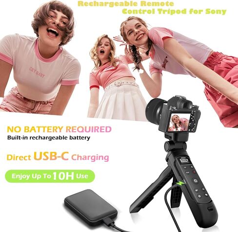 بالنسبة إلى ترايبود قبضة Sony Vlogging ، فإن جهاز التحكم عن بعد الكاميرا اللاسلكية القابلة لإعادة الشحن مع شاشة OLED لـ ZV-1 ، ZV-E10 ، ZV-1F ، A6100 ، A6400 ، A6700 ، A7IV ، RX100 VII ، A9 ، A9 II ، FX30 ، FX30 ، in Saudi Arabia