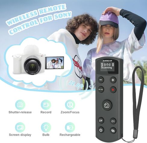بالنسبة إلى ترايبود قبضة Sony Vlogging ، فإن جهاز التحكم عن بعد الكاميرا اللاسلكية القابلة لإعادة الشحن مع شاشة OLED لـ ZV-1 ، ZV-E10 ، ZV-1F ، A6100 ، A6400 ، A6700 ، A7IV ، RX100 VII ، A9 ، A9 II ، FX30 ، FX30 ، in Saudi Arabia