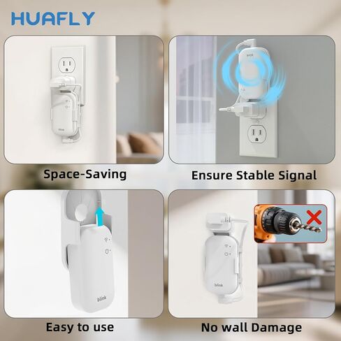 Huafly Wall Mount for Blink Sync Module Core Outdoor & Indoor Blink Sync Module Mount No Drilling No Messy Bblink Sync Mount (MODULE MOUNT) in Kuwait