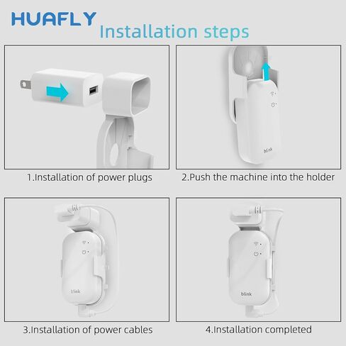 Huafly Wall Mount for Blink Sync Module Core Outdoor & Indoor Blink Sync Module Mount No Drilling No Messy Bblink Sync Mount (MODULE MOUNT) in Kuwait