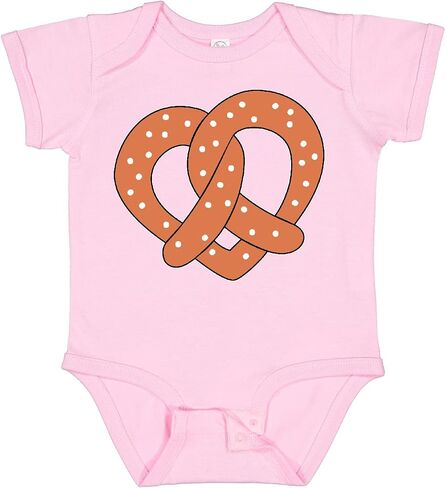 inktastic Heart-shaped Pretzel Baby Bodysuit in Saudi Arabia