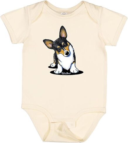inktastic tri color corgi babysuit - kiniart in Kuwait