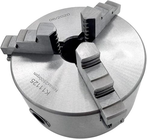 مجموعة تشاك ذاتية 4 بوصات 4 بوصة 4-فوج 1PCS K11-125 3 JAWS مخرطة تشاك مع إكسسوارات أدوات الجهاز K11-125 3-JAW تشاك المعادن الذاتية مع 1 بوصة × 8TPI خيط in Saudi Arabia