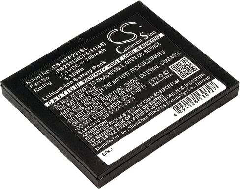 Cameron Sino Battery for HiTi Pringo P231, Pringo P231 Photo Printer PN:HiTi PB231, PB231(2ICP5/31/48) 700mAh / 5.18Wh in Saudi Arabia