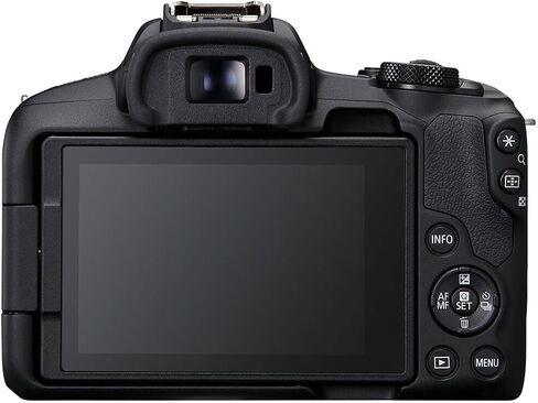 Canon EOS R50 Mirrorless Camera مع 18-45 مم هي عدسة STM و 55-210 مم عدسة STM + LED Video Light ، 2pc 64GB الذاكرة ، عدسة Wideangle وعدسة تليفوتوغرافية ، ترايبود ، حالة ، مرشحات وأكثر (متجددة) in Saudi Arabia