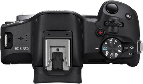 Canon EOS R50 Mirrorless Camera مع 18-45 مم هي عدسة STM و 55-210 مم عدسة STM + LED Video Light ، 2pc 64GB الذاكرة ، عدسة Wideangle وعدسة تليفوتوغرافية ، ترايبود ، حالة ، مرشحات وأكثر (متجددة) in Saudi Arabia