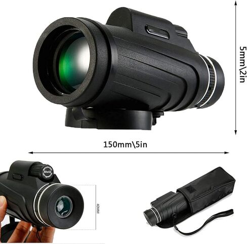 12x50 High Power BAK4 Binoculars with Smartphone Clip Tripod Wildlife Bird Watching Camping in Saudi Arabia