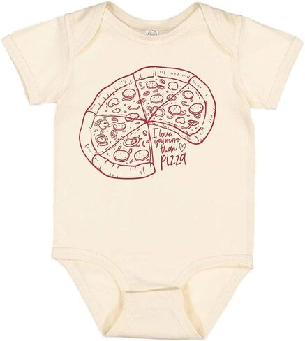 I Love You More Than Pizza Baby Infant Bodysuit in Saudi Arabia