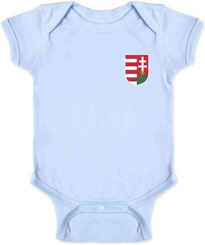 Pop Threads Hungary Soccer Retro National Team Hungarian Infant Baby Boy Girl Bodysuit in Saudi Arabia