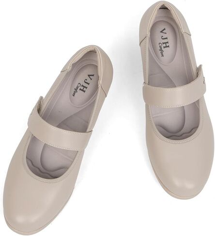 VJH Confort Women's Mary Jane Pumps Low Block chunky keel round rowy the tee star in Kuwait