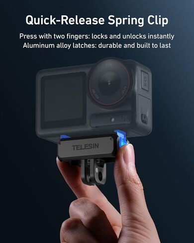 MATPTER MAGNECT QUICK QUARETAL MAGNECT MANGER MATPER FOR DJI OSMO ACTION 5 PRO/4/3 و OSMO 360 ، 2-in-1 قابلة للطي مع ثقب المسمار 1/4 بوصة ، DJI OSMO 360 OSMO ACTORIE in Saudi Arabia