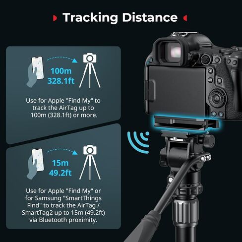 SmallRig Universal Mount Plate for AirTag, for SmartTag2, Quick Release Camera Mount Baseplate for Arca-Type, Built-in EVA Pad, 1/4"-20 Screws for Sony, for Canon, for Nikon - MD5422 in Saudi Arabia