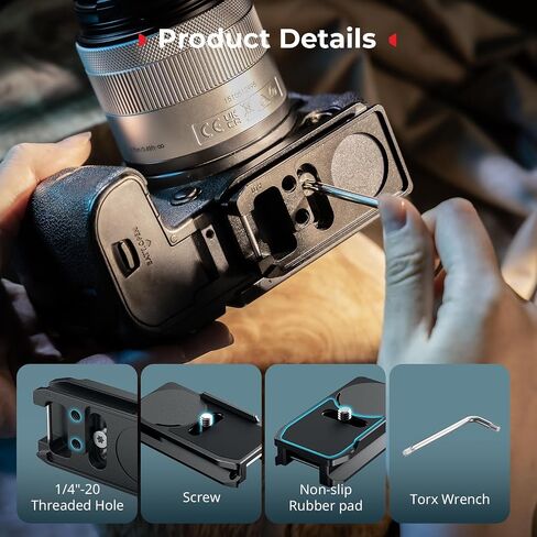 SmallRig Universal Mount Plate for AirTag, for SmartTag2, Quick Release Camera Mount Baseplate for Arca-Type, Built-in EVA Pad, 1/4"-20 Screws for Sony, for Canon, for Nikon - MD5422 in Saudi Arabia