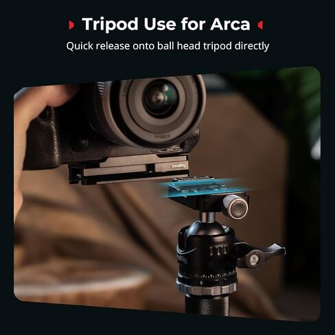 SmallRig Universal Mount Plate for AirTag, for SmartTag2, Quick Release Camera Mount Baseplate for Arca-Type, Built-in EVA Pad, 1/4"-20 Screws for Sony, for Canon, for Nikon - MD5422 in Saudi Arabia