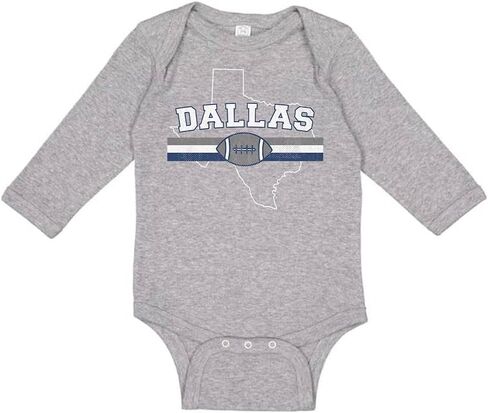 TATY Kids Dallas Sports Long Sleeve Baby Infant Bodysuit in Saudi Arabia
