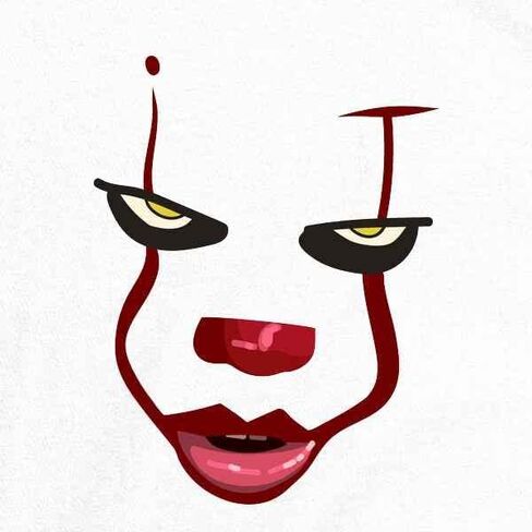 Pop Threads Clown Face Horror Scary Movie Halloween Spooky Infant Baby Boy Girl Bodysuit in Saudi Arabia