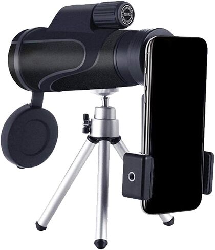 أحاديات التلسكوب 16 × 50 حدة عالية الدقة مع Tripod للهواتف منخفضة الرؤية الليلية الليلية تناسب الطيور المشي لمسافات طويلة سفر النجوم الحفلات الرياضية in Saudi Arabia