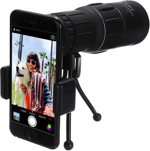 16x52 Outdoor Portable Monocular HD Optic BAK4 Telescope+Tripod+ Phone Clip Holder Telescope in Saudi Arabia