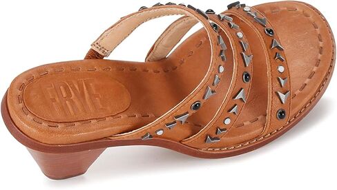 Frye Women's Estelle Studded Slid Stud Leather Sandal in Saudi Arabia