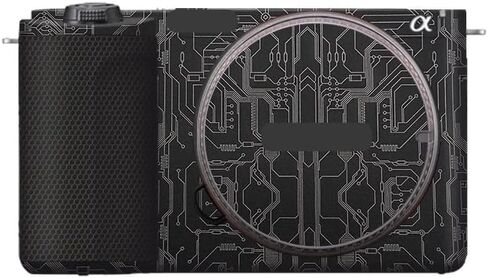 Anti-Scratch Vinyl Wrap Camera Skin for Sony ZV-E10 II Cartoon Film Body Protector Coat Photography Accessories Sticker E10 Mark II(Carbon Fiber Black) in Saudi Arabia