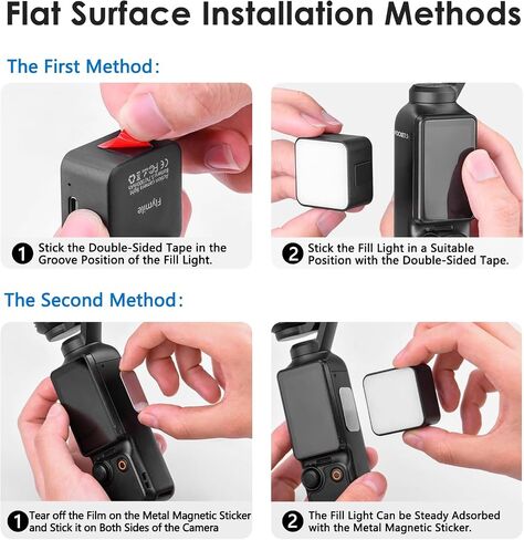 مصباح مدونة مدونة ميني مغناطيسي لـ DJI Osmo Pocket 3،3W ، 300 مللي أمبير ، 3 طرز ملونة من طرازات سطوع من مستويين USB-C قابلة لإعادة شحن مصباح LED لكاميرا الحركة ، DJI Osmo ، الهاتف الذكي ، Sony ZV-1 و Selfie Sticks in Saudi Arabia